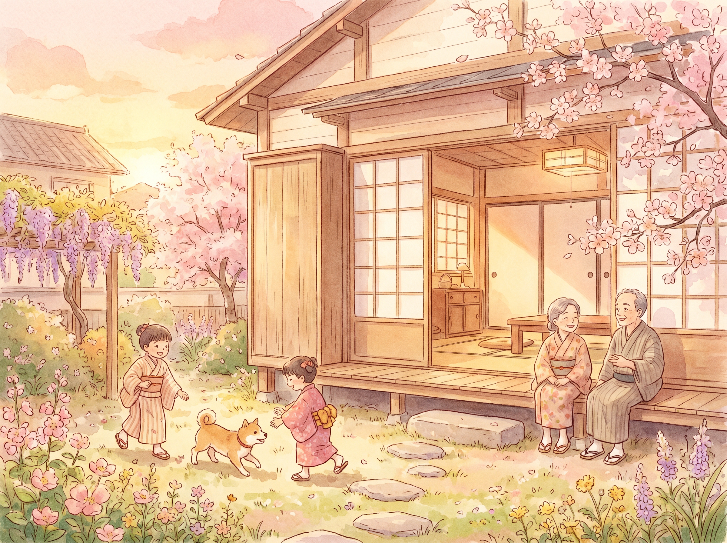 温かい居場所のイラスト