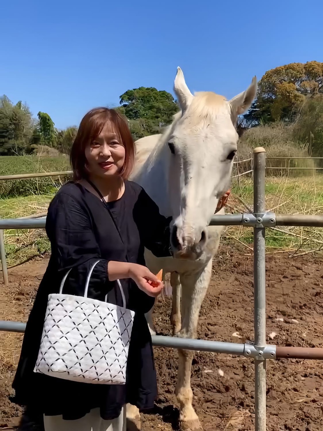 村島みどりさんとカイザー君
